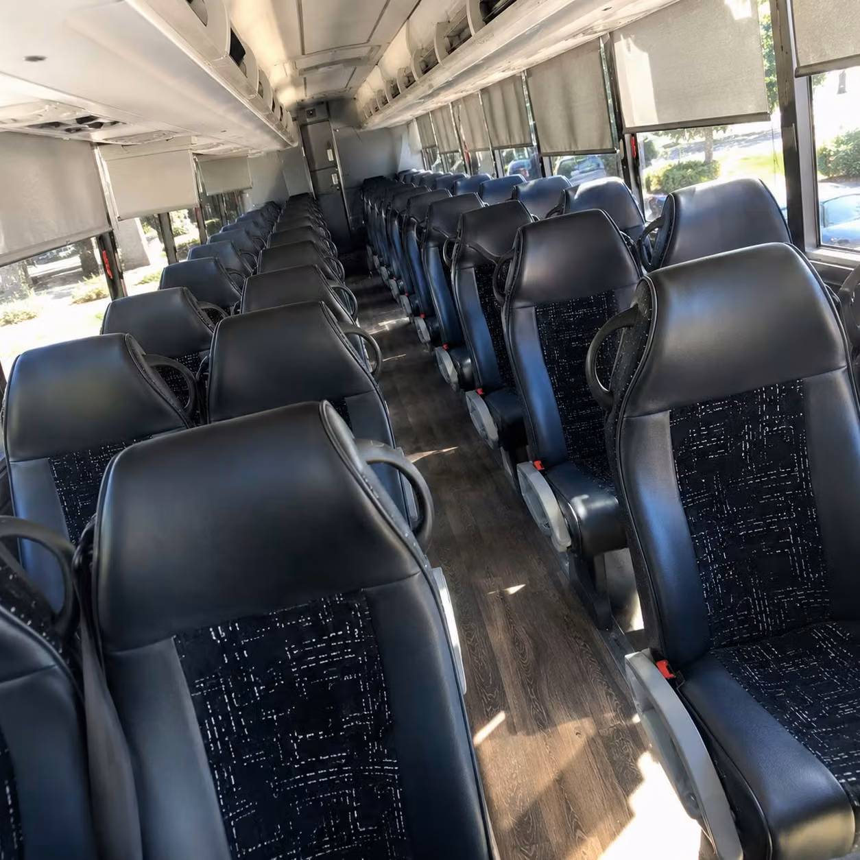 oakland charter bus rental inside