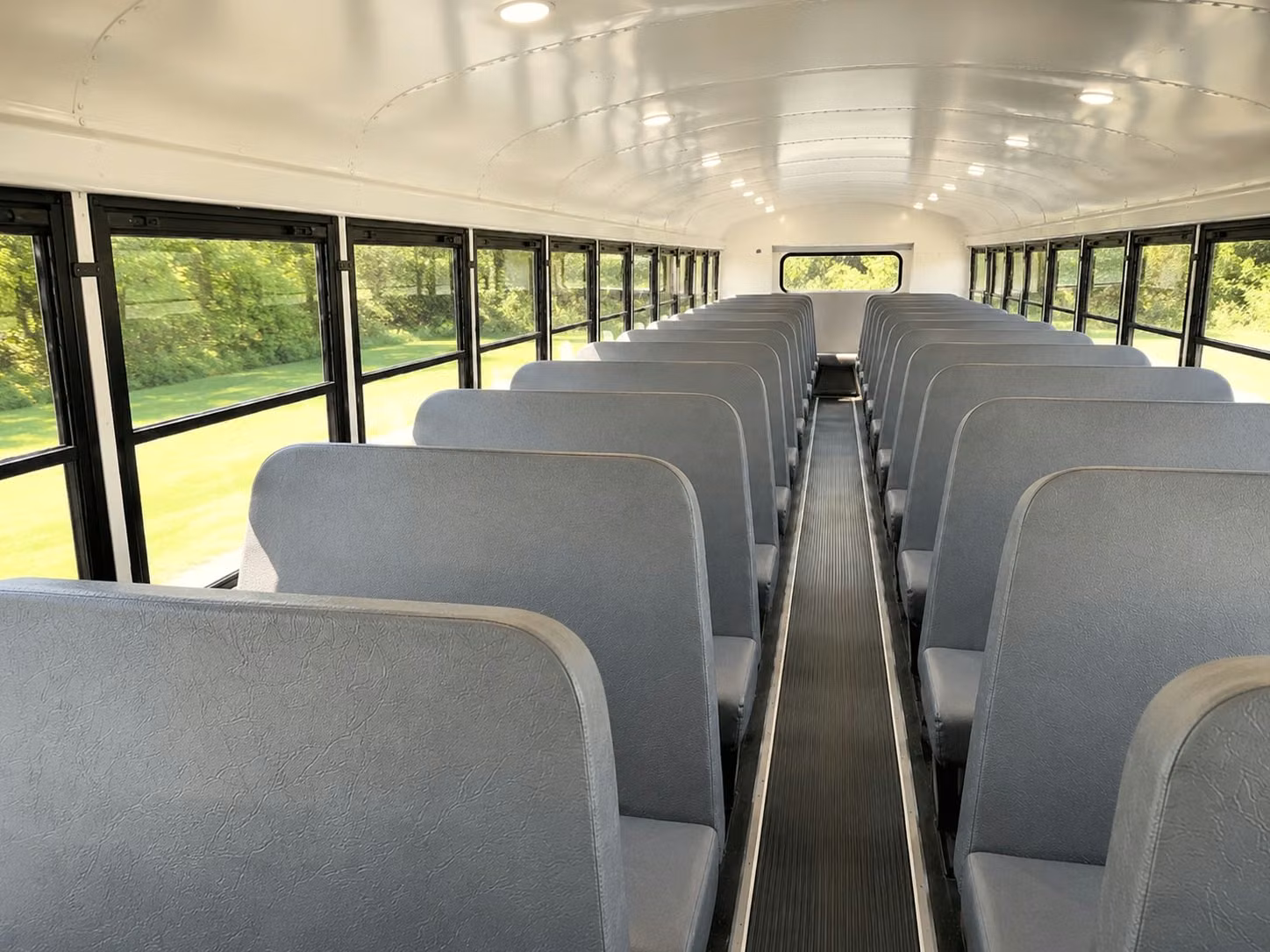 school bus inside